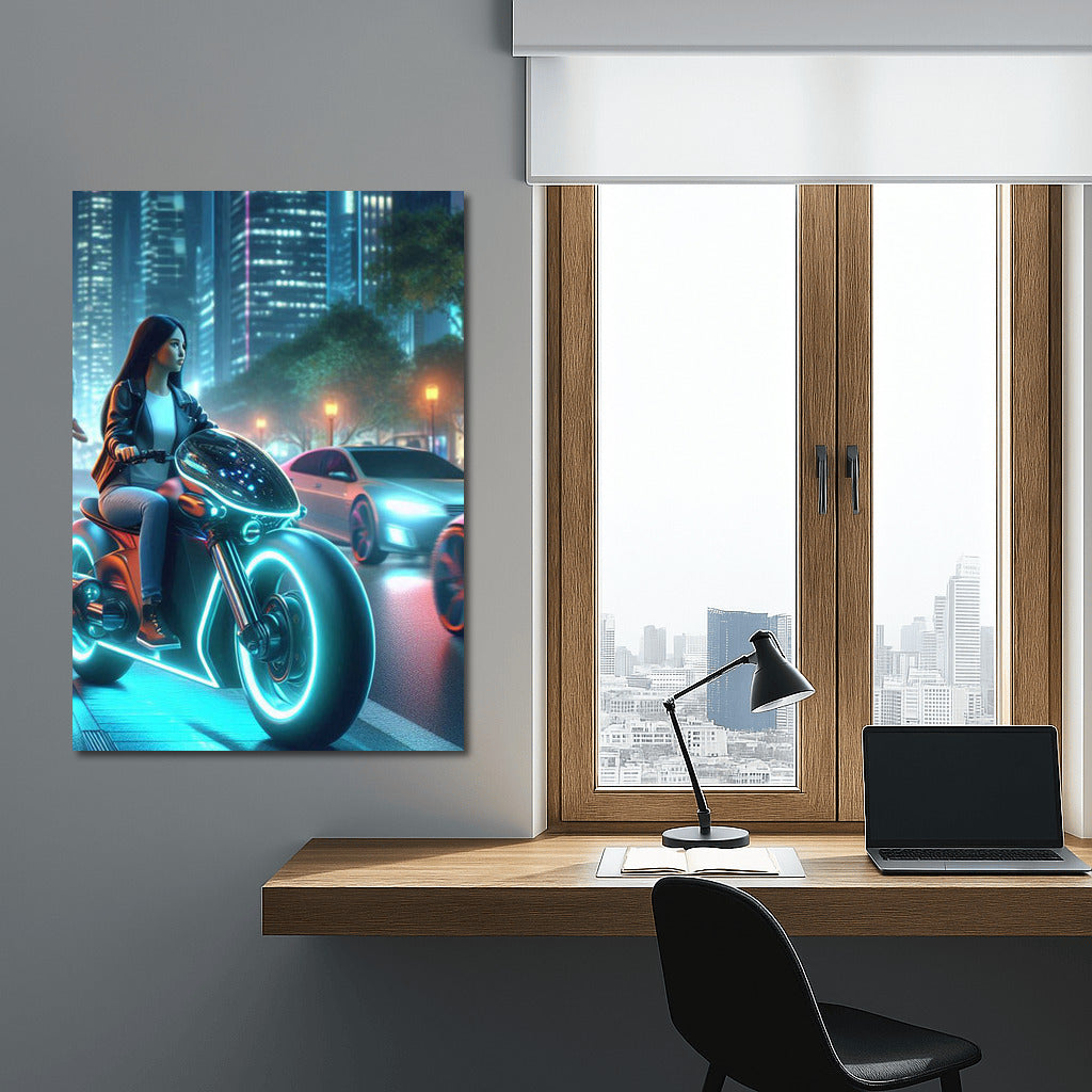 Light Pulse: Electric Motorcycle in the City
