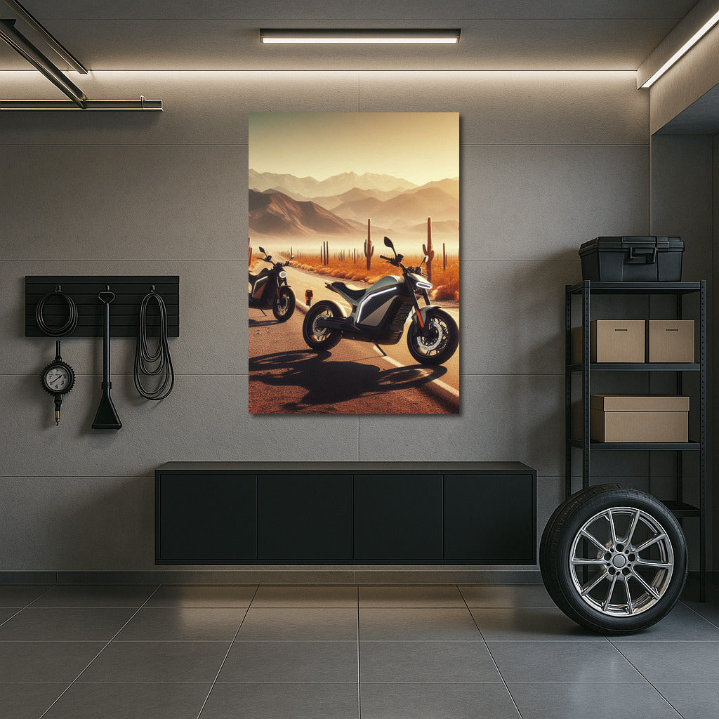 Electric Motorcycles: Desert Wind and Cacti