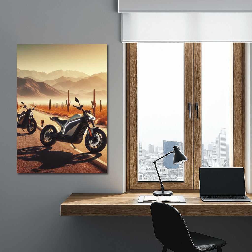 Electric Motorcycles: Desert Wind and Cacti