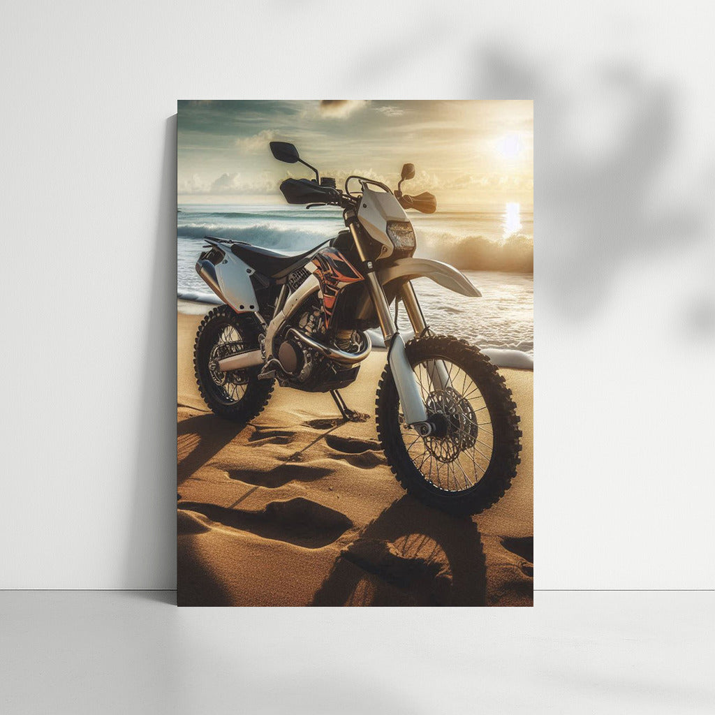 Freedom on Enduro: Beach and Ocean Waves