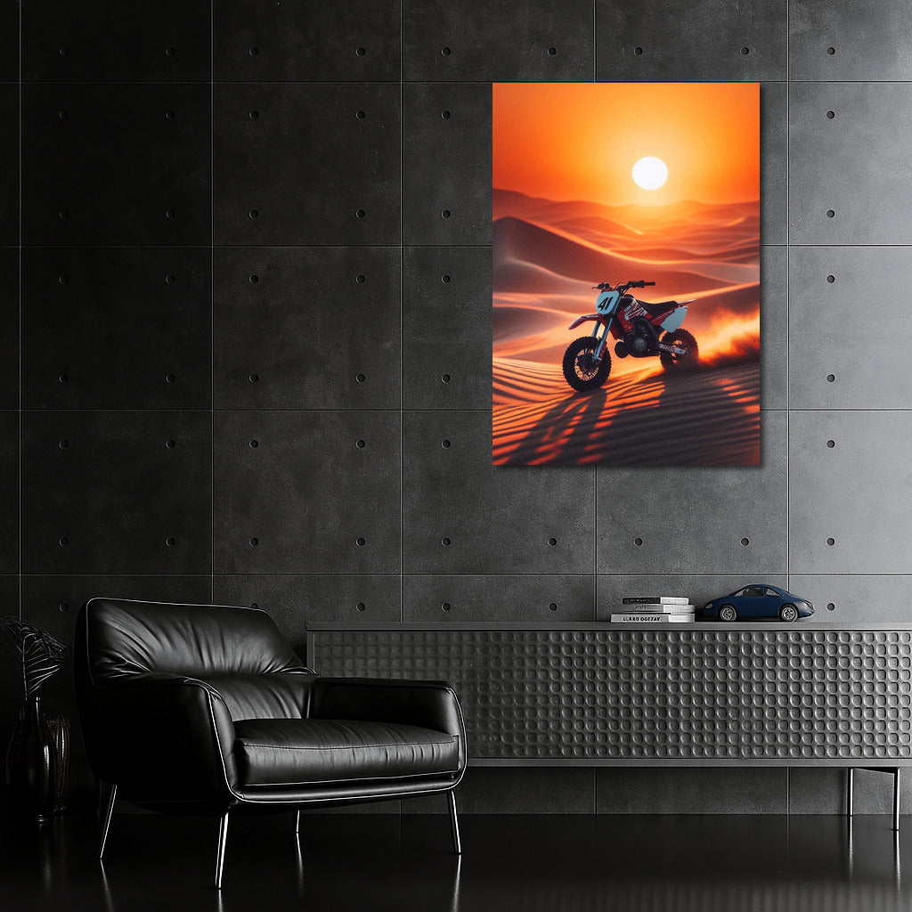 Sunset Odyssey: Minibike in the Desert