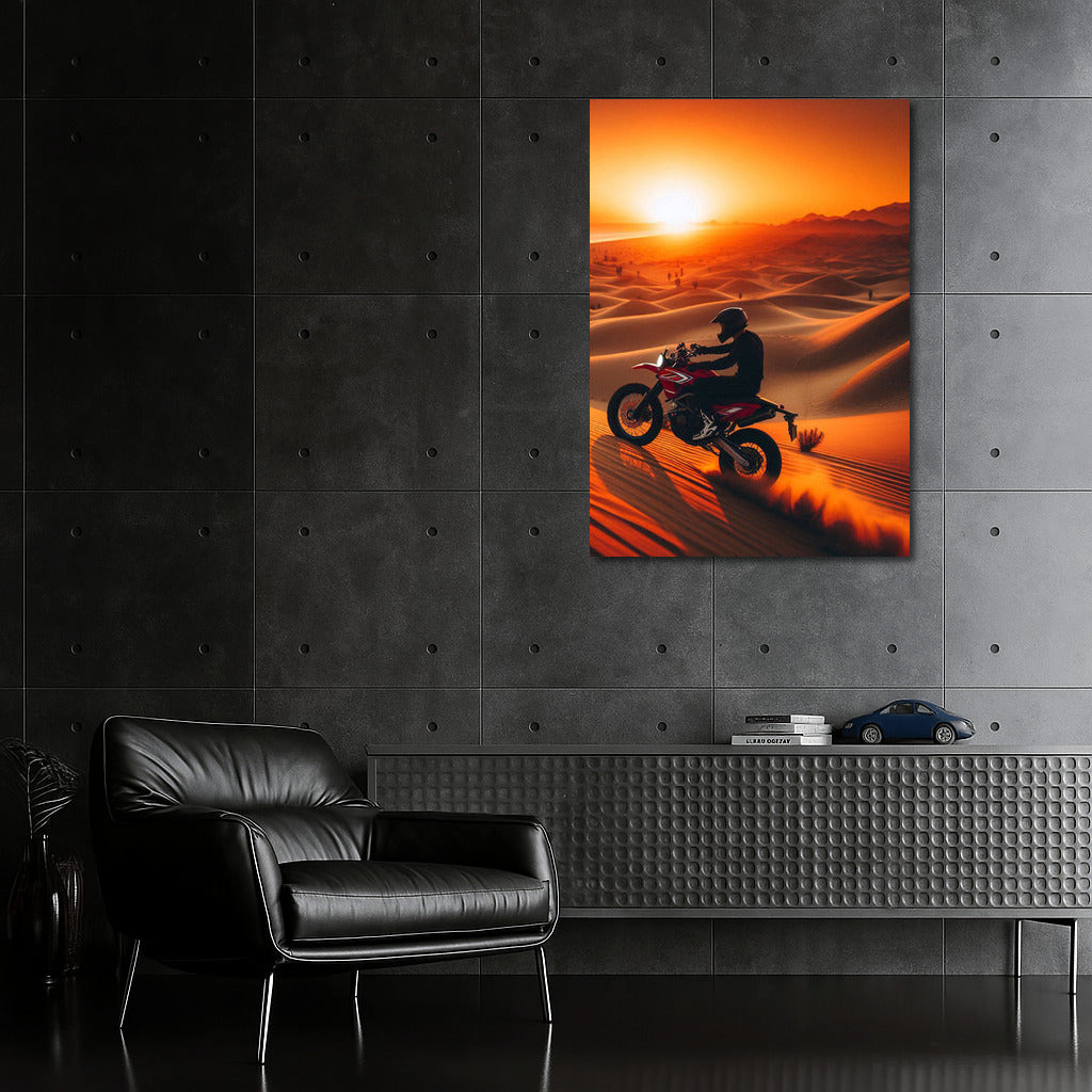 Sunset Raid: Minibike in Sand Dunes