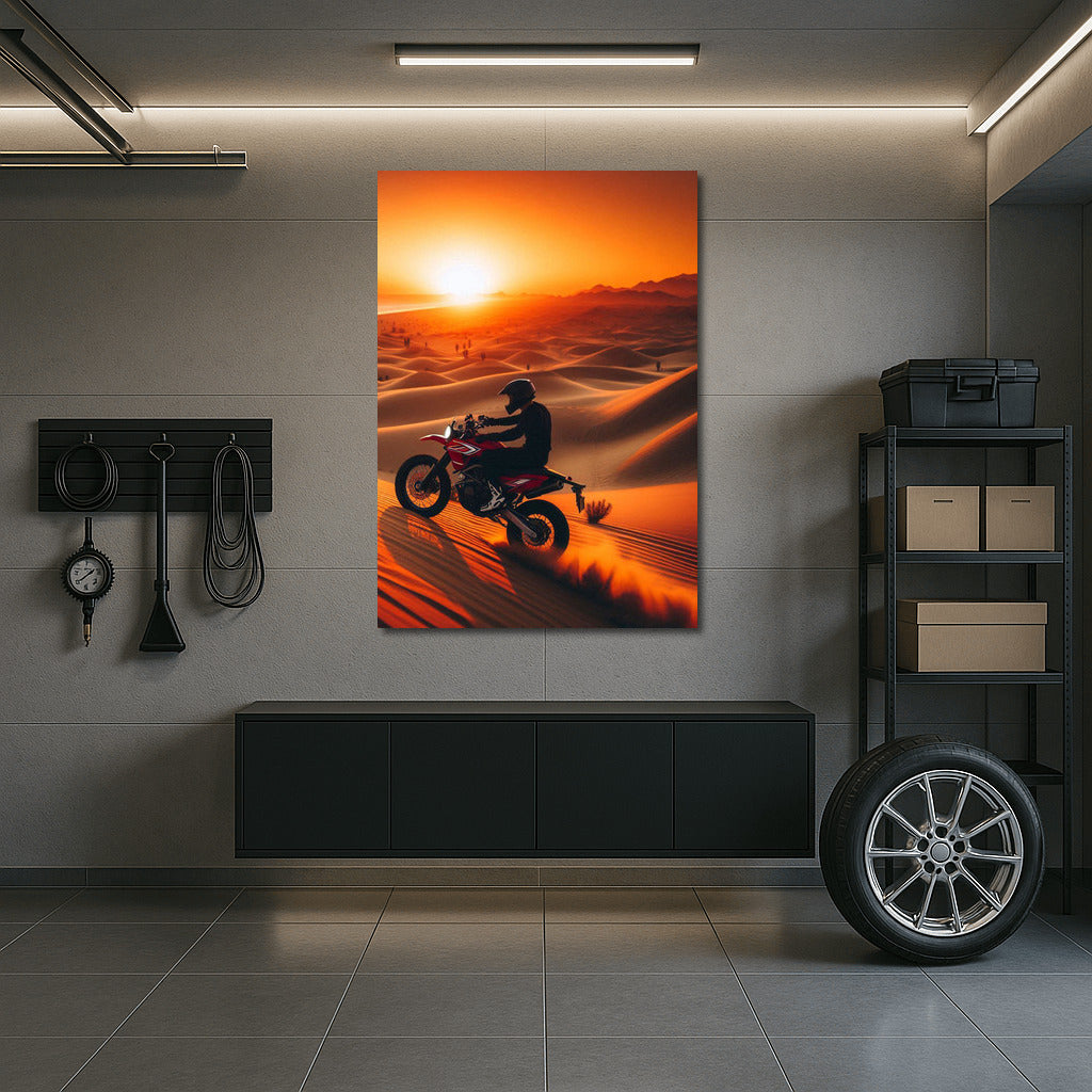 Sunset Raid: Minibike in Sand Dunes