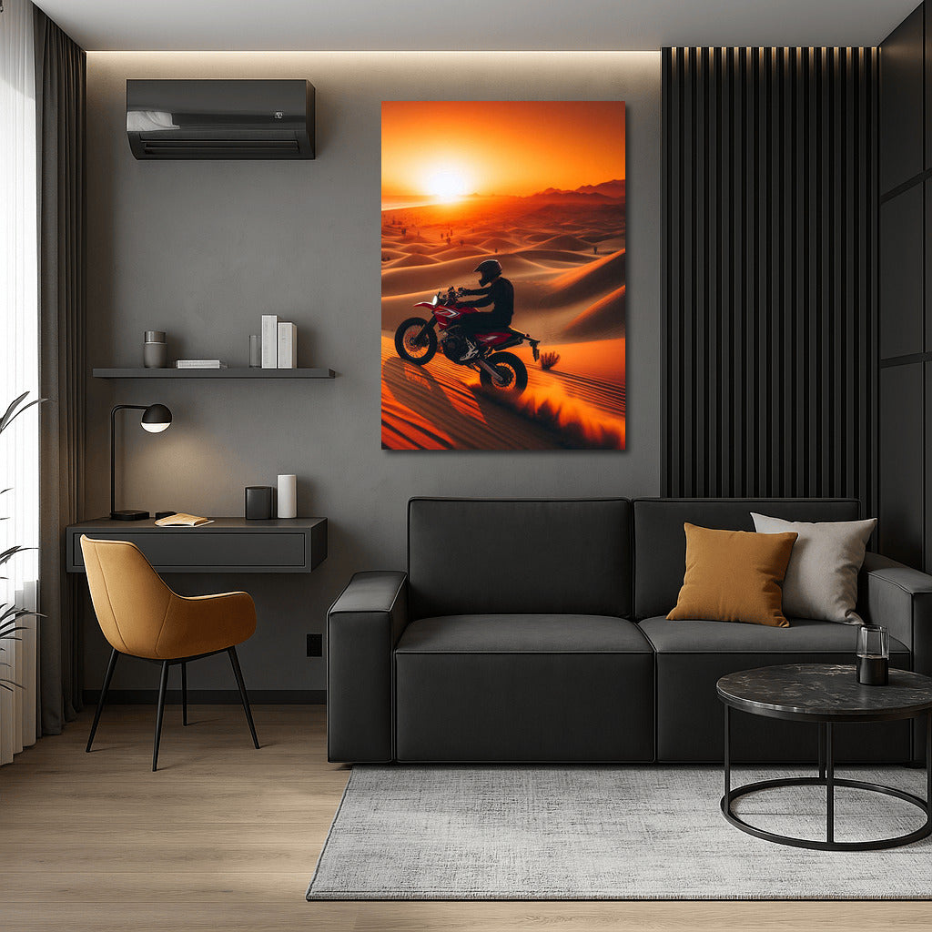 Sunset Raid: Minibike in Sand Dunes