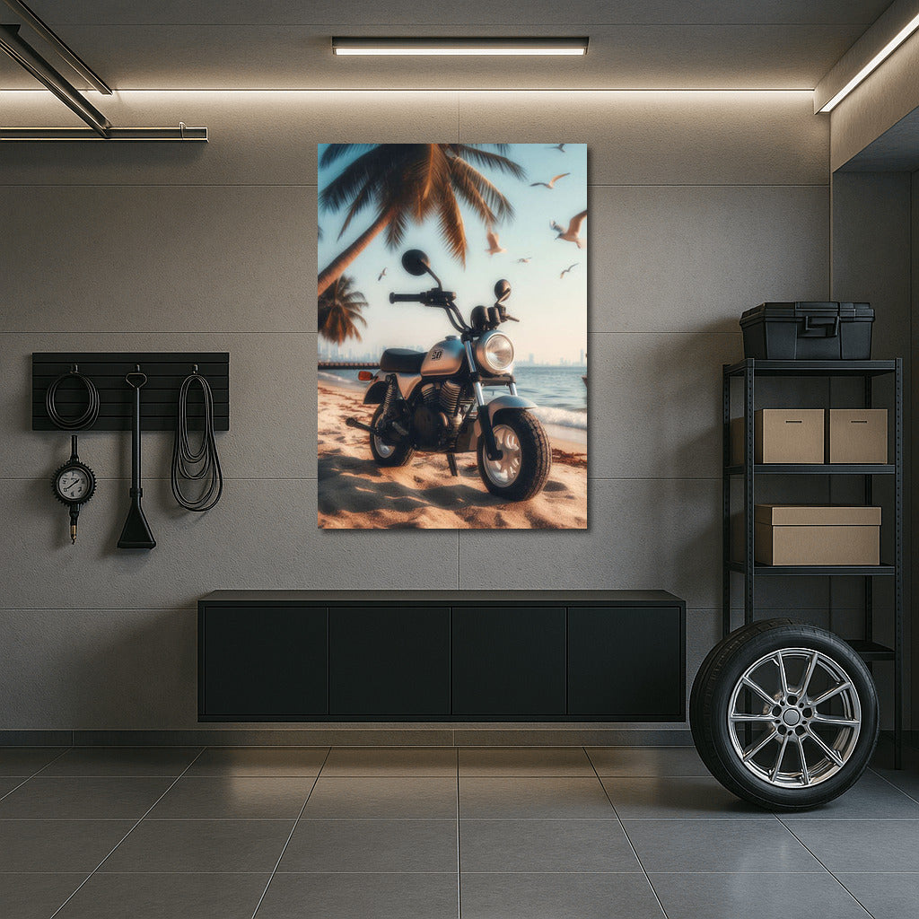 Freedom on Wheels: Minibike on the Beach