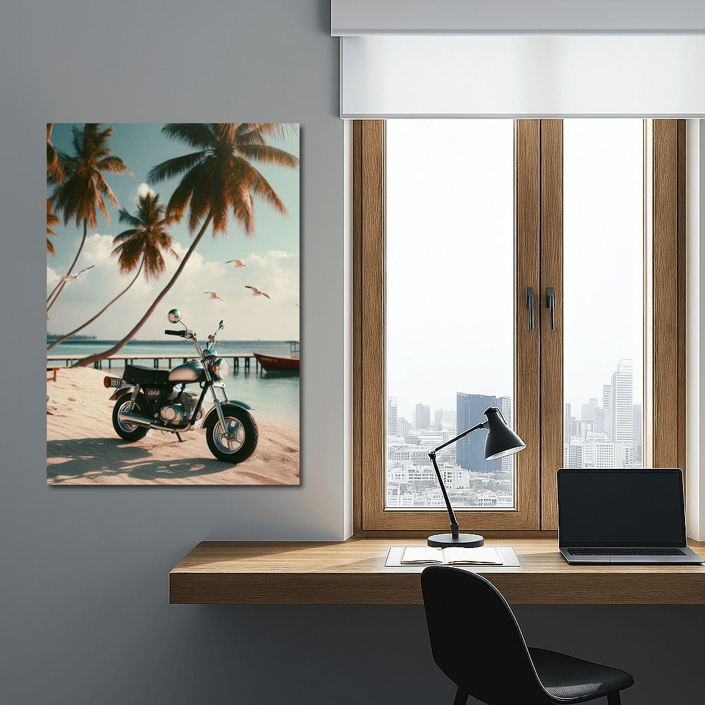 Minibike on the Beach: Freedom under the Palms