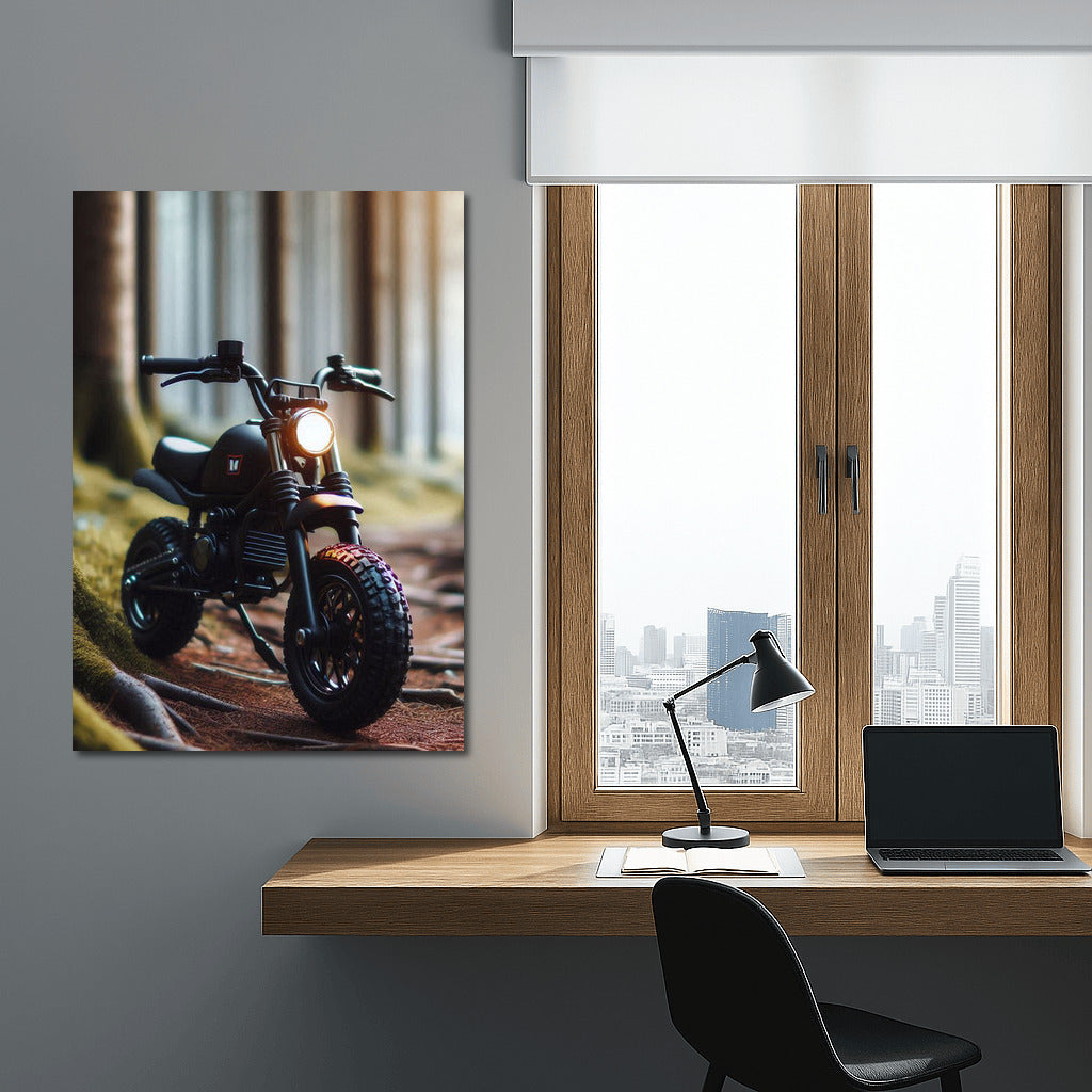 Minibike in the Mysterious Forest: A Scenery for Adventure Lovers