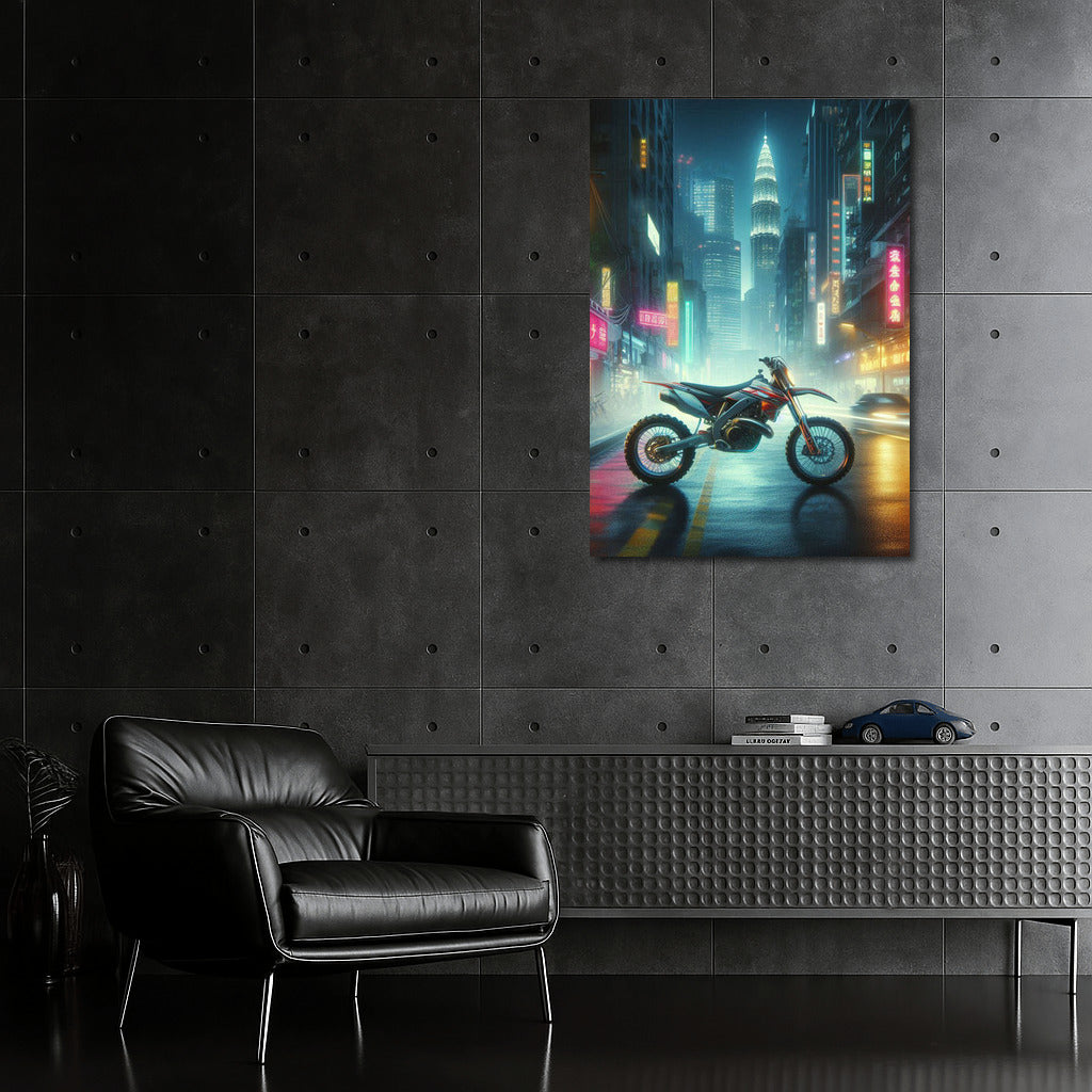 Neon Motocross: Night Race on the Streets of the Metropolis