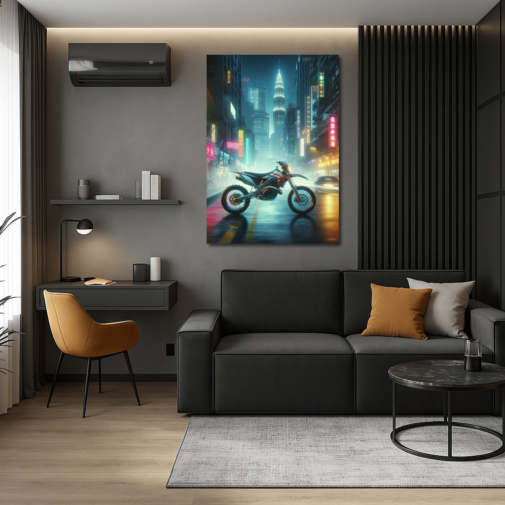 Neon Motocross: Night Race on the Streets of the Metropolis