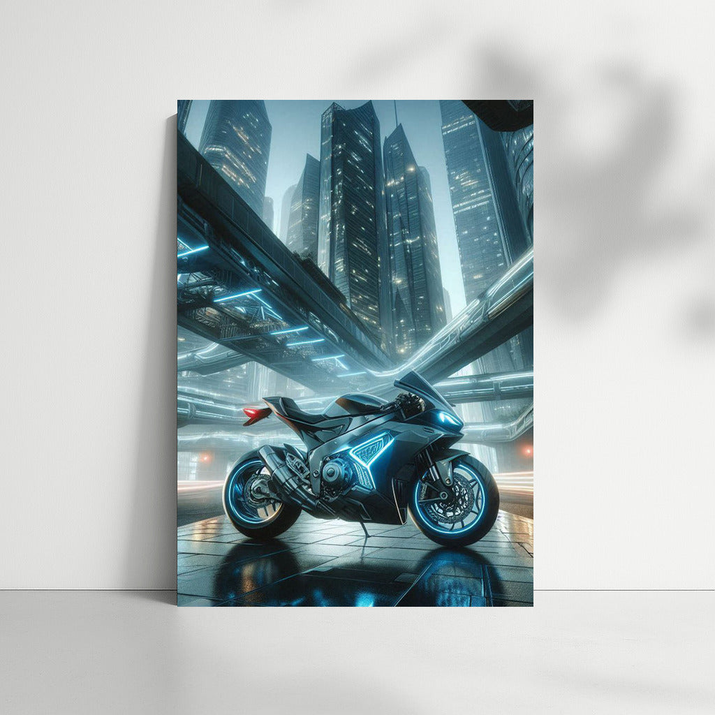 Neon Roar: Aprilia in the Heart of the Metropolis