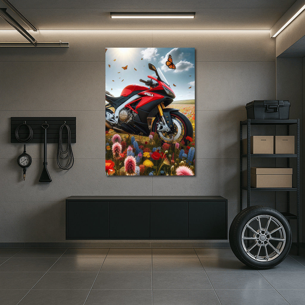 Aprilia in the Flower Vortex: Dynamics and Nature