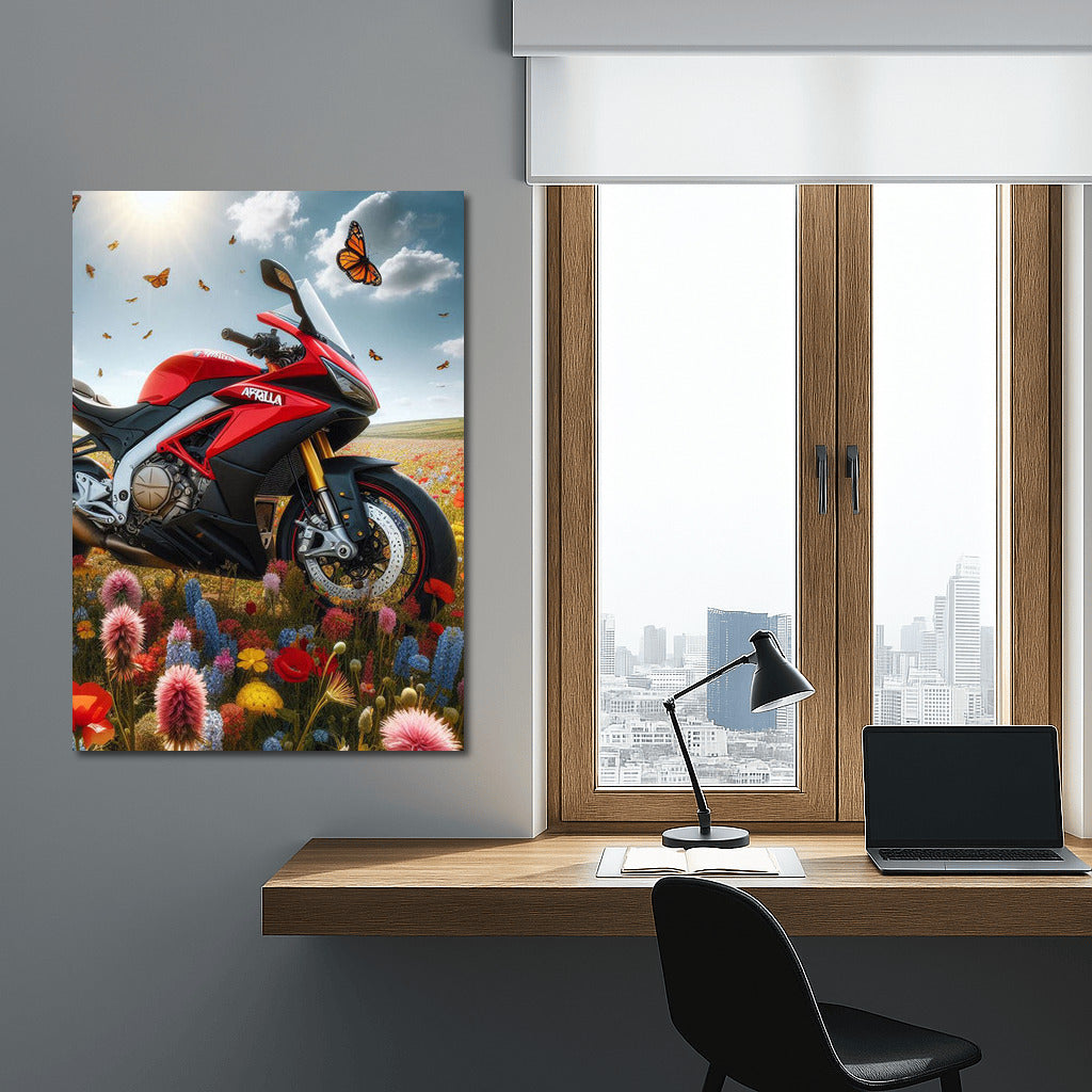 Aprilia in the Flower Vortex: Dynamics and Nature