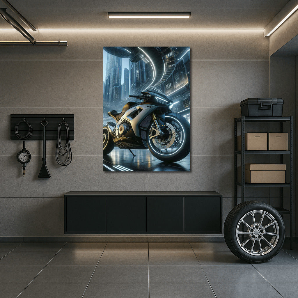 High-Speed Aprilia: The Vortex of the Futuristic City