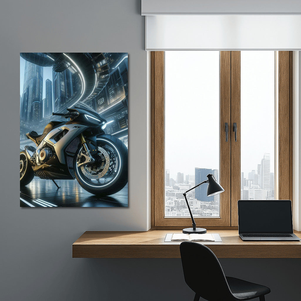 High-Speed Aprilia: The Vortex of the Futuristic City