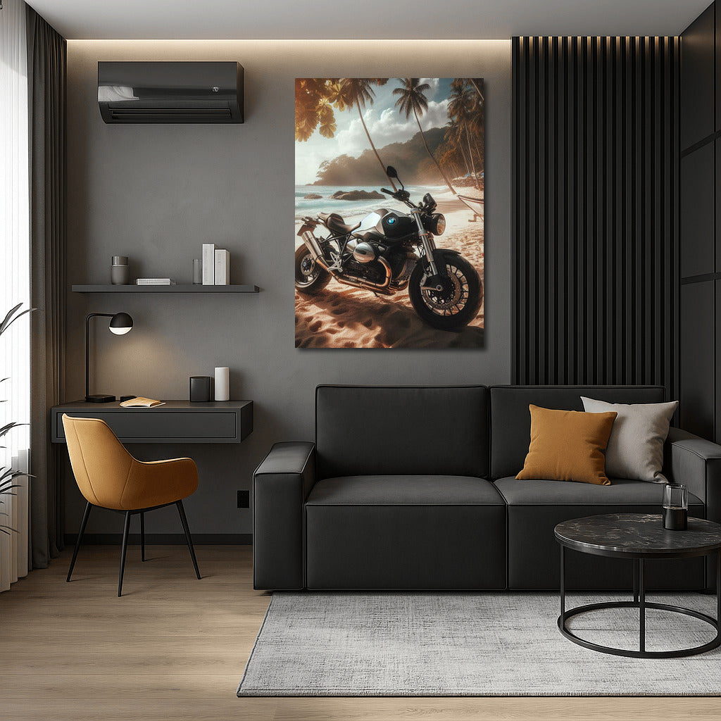 Freedom on the Beach: BMW Motorcycle in Tropical Paradise