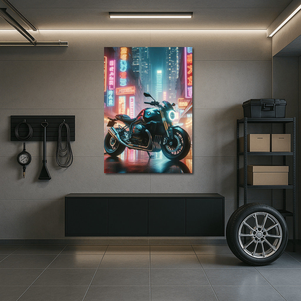 Neon BMW: Speed of Night on City Streets