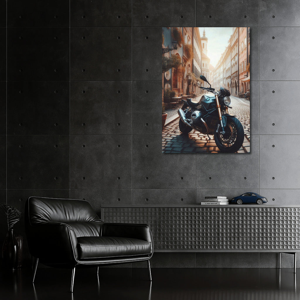 BMW Motorcycle on the Streets of Old Europe: Dynamics and History