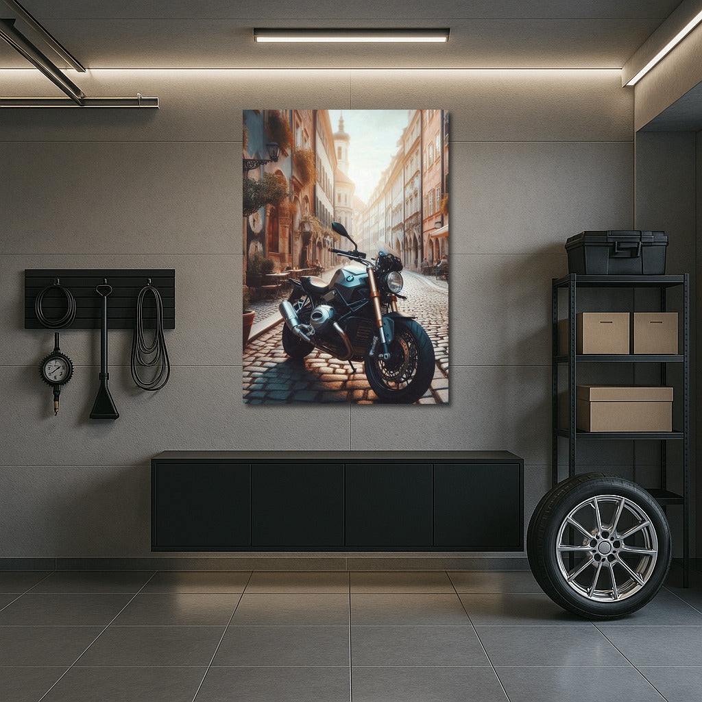 BMW Motorcycle on the Streets of Old Europe: Dynamics and History