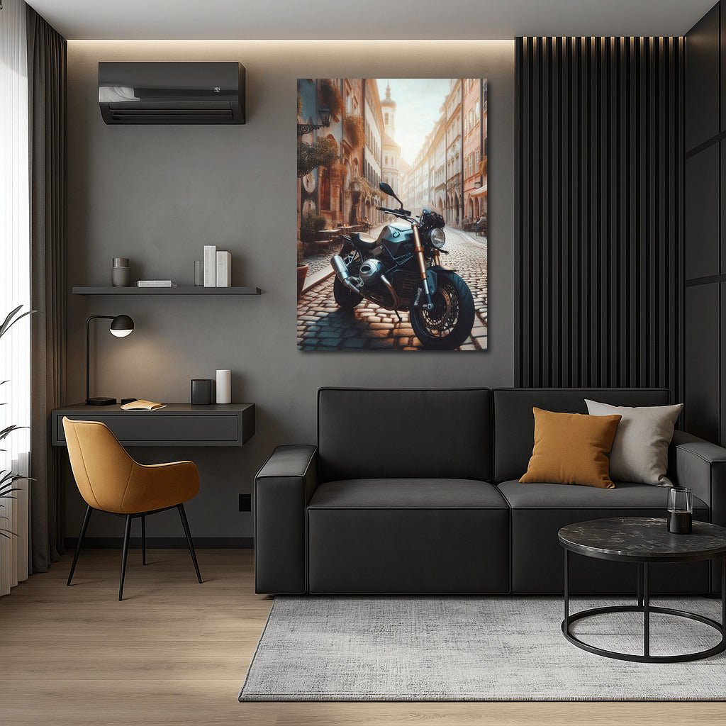 BMW Motorcycle on the Streets of Old Europe: Dynamics and History