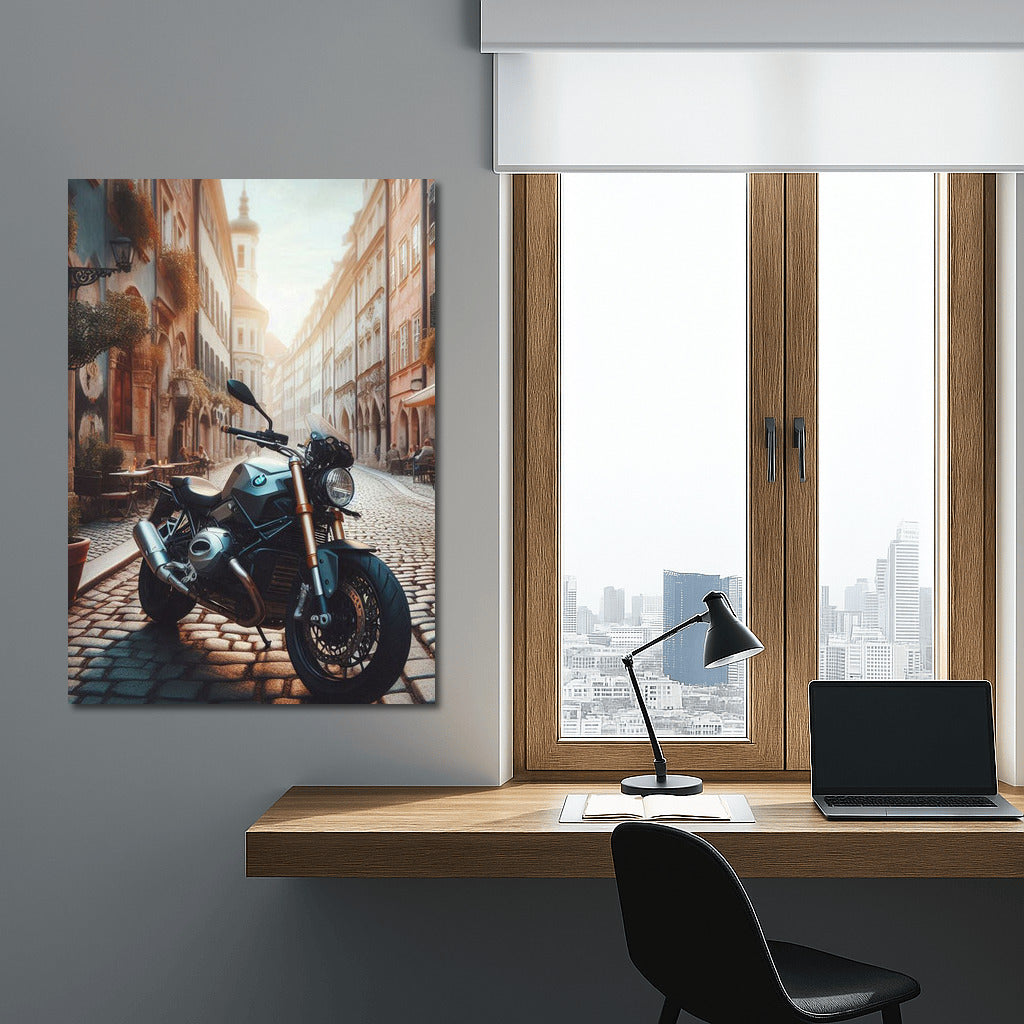 BMW Motorcycle on the Streets of Old Europe: Dynamics and History