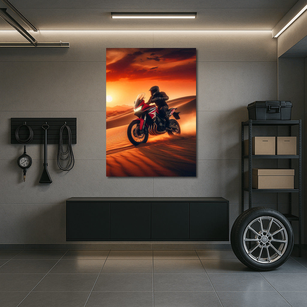 Honda Speed at Desert Sunset