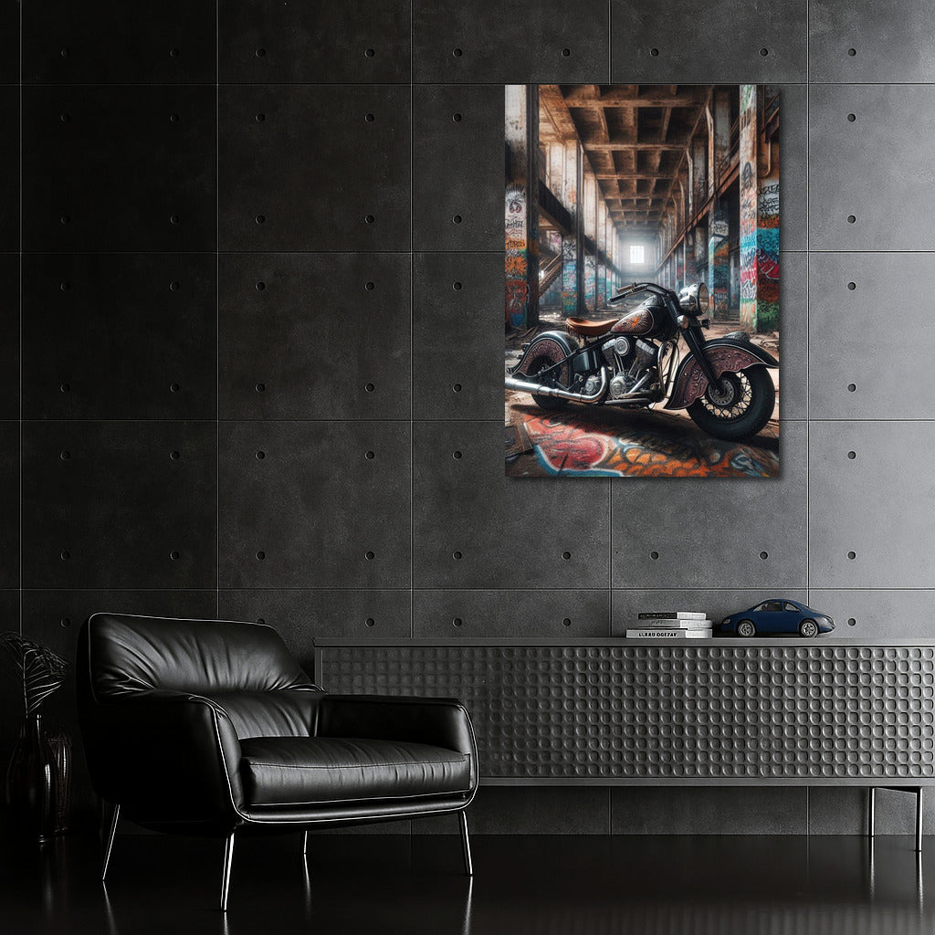 Freedom on Wheels: Indian in an Abandoned Warehouse