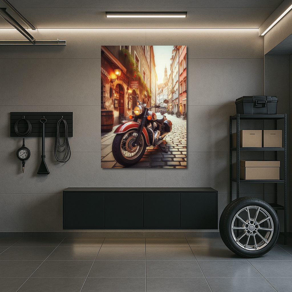 Vintage Indian on the Streets of Old Europe