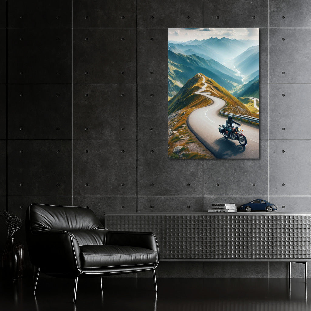 Freedom on the Turn: Indian Motorcycle on Mountain Serpentine