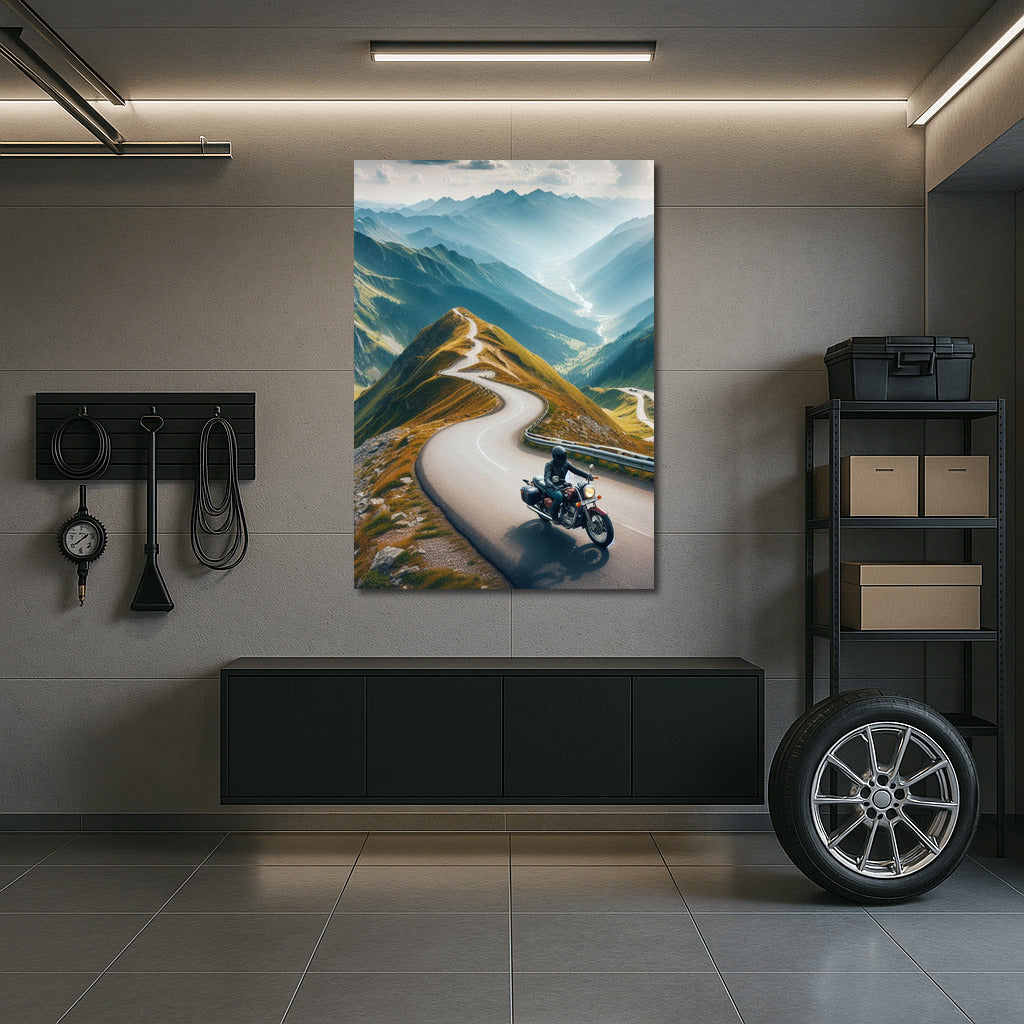 Freedom on the Turn: Indian Motorcycle on Mountain Serpentine