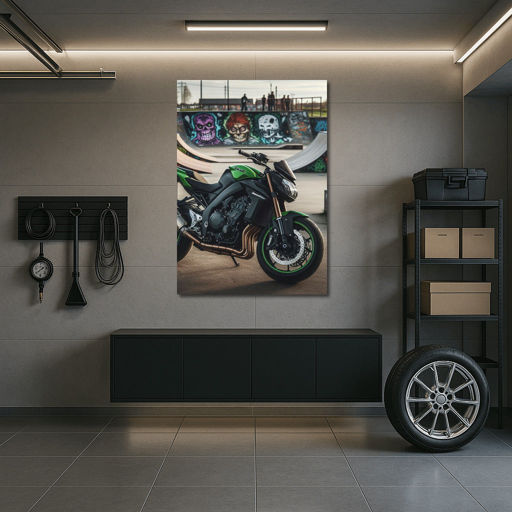 Speedy Kawasaki: Whirlwind at the Skate Park