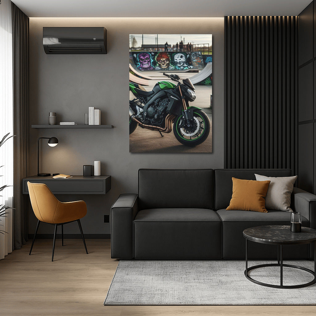 Speedy Kawasaki: Whirlwind at the Skate Park