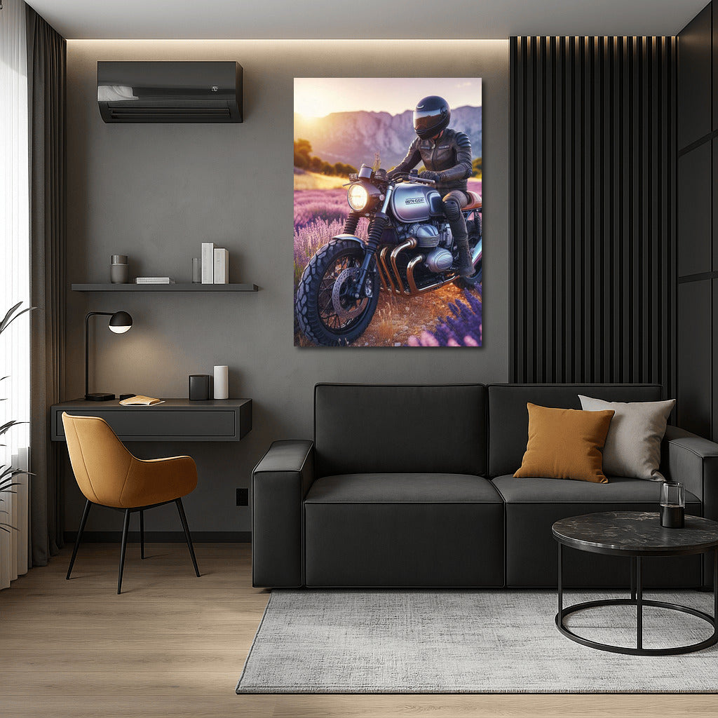 Freedom on Moto Guzzi: Lavender Fields