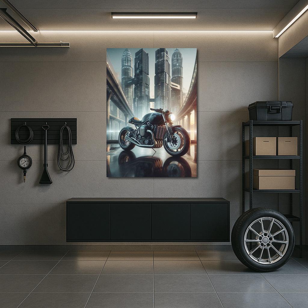 Future Speed: Moto Guzzi in the Futuristic City