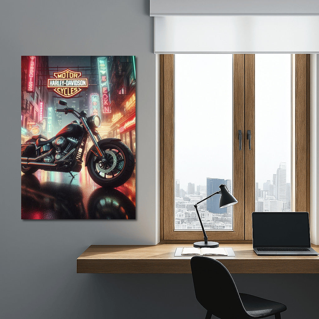 Night Freedom: Harley-Davidson on City Streets