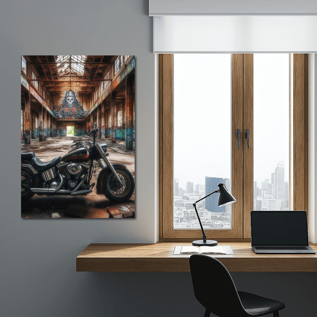 Harley Davidson: Freedom in an Abandoned Warehouse