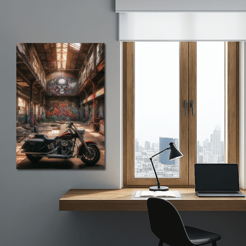 Harley Davidson: Freedom in an Abandoned Warehouse