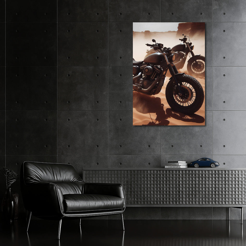 Freedom on Wheels: Motorcycles in the Desert Sands