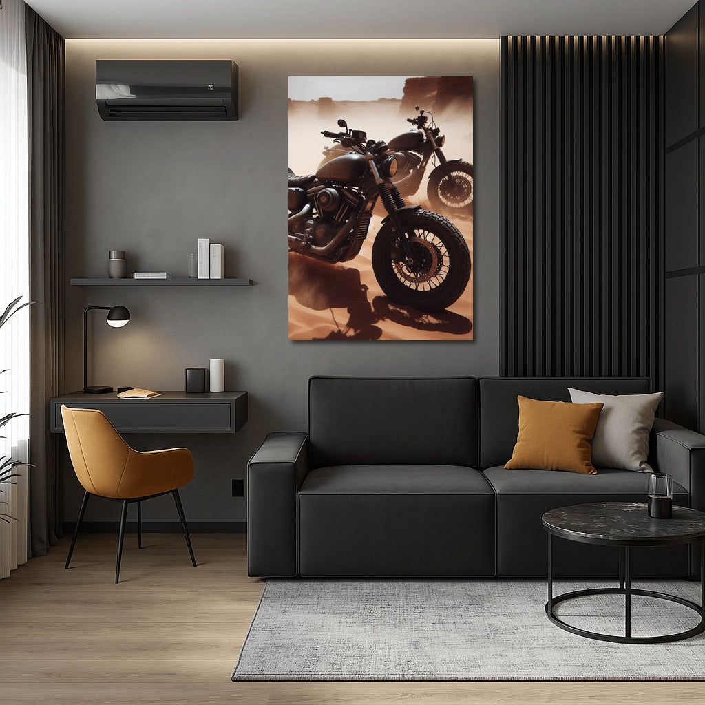 Freedom on Wheels: Motorcycles in the Desert Sands