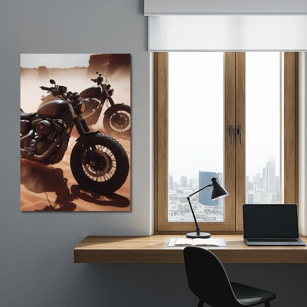 Freedom on Wheels: Motorcycles in the Desert Sands