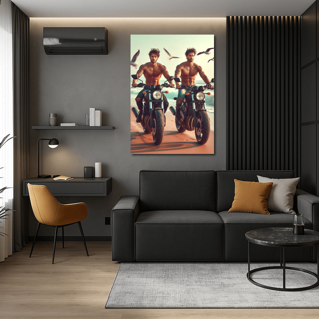Freedom on Wheels: Motorcycles on Seagull Beach