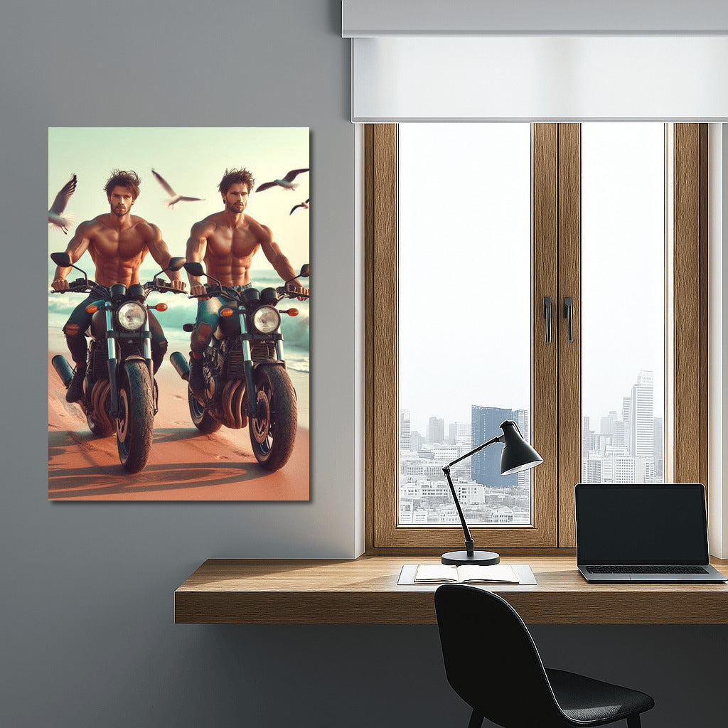 Freedom on Wheels: Motorcycles on Seagull Beach