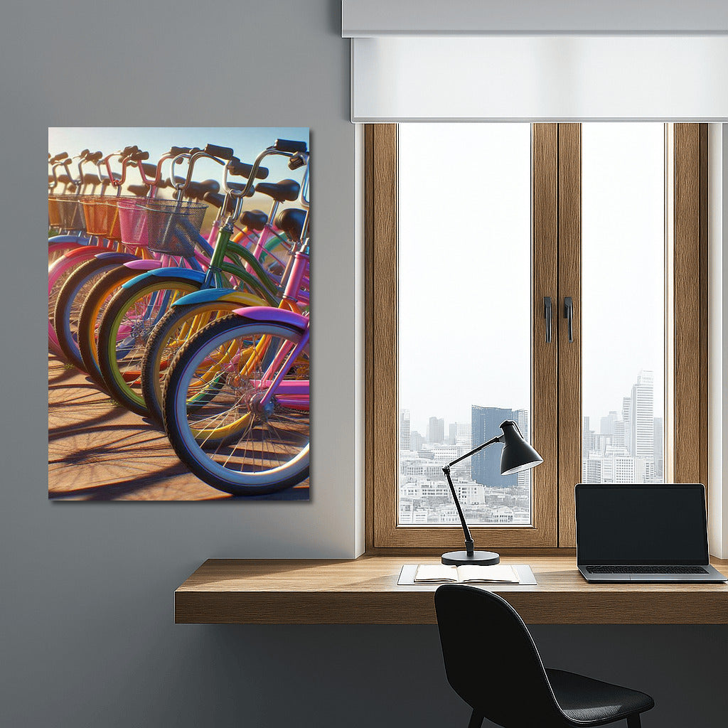 Freedom on Wheels: Bright Naked Bikes for Interiors