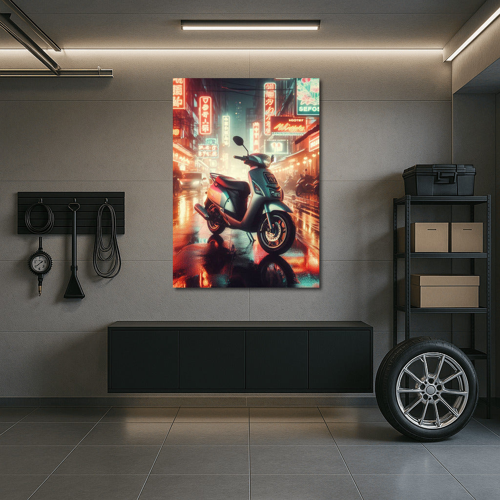 Neon Scooter: Night City Streets