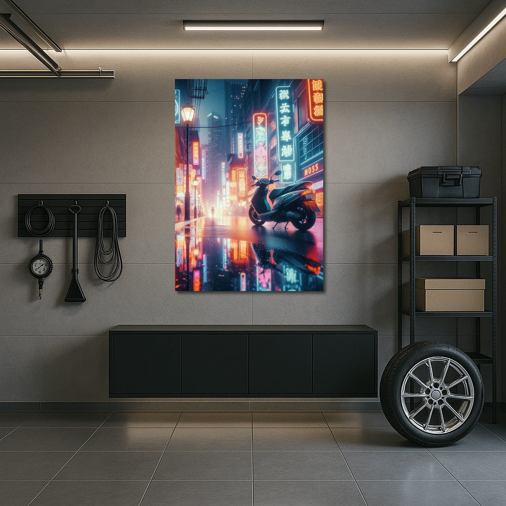 Neon Scooter: Speed and Night City Dreams