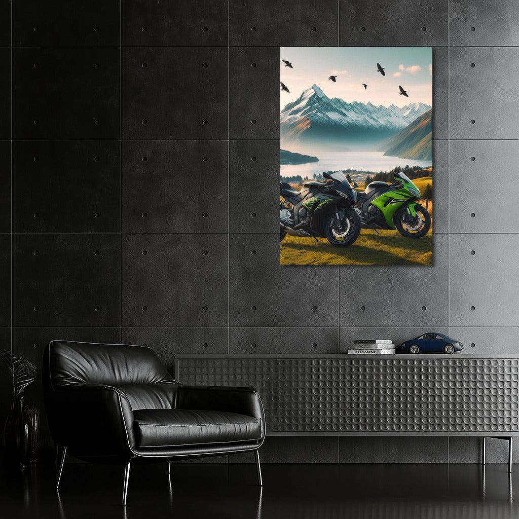 Speed and Freedom: Kawasaki Against the Mountains