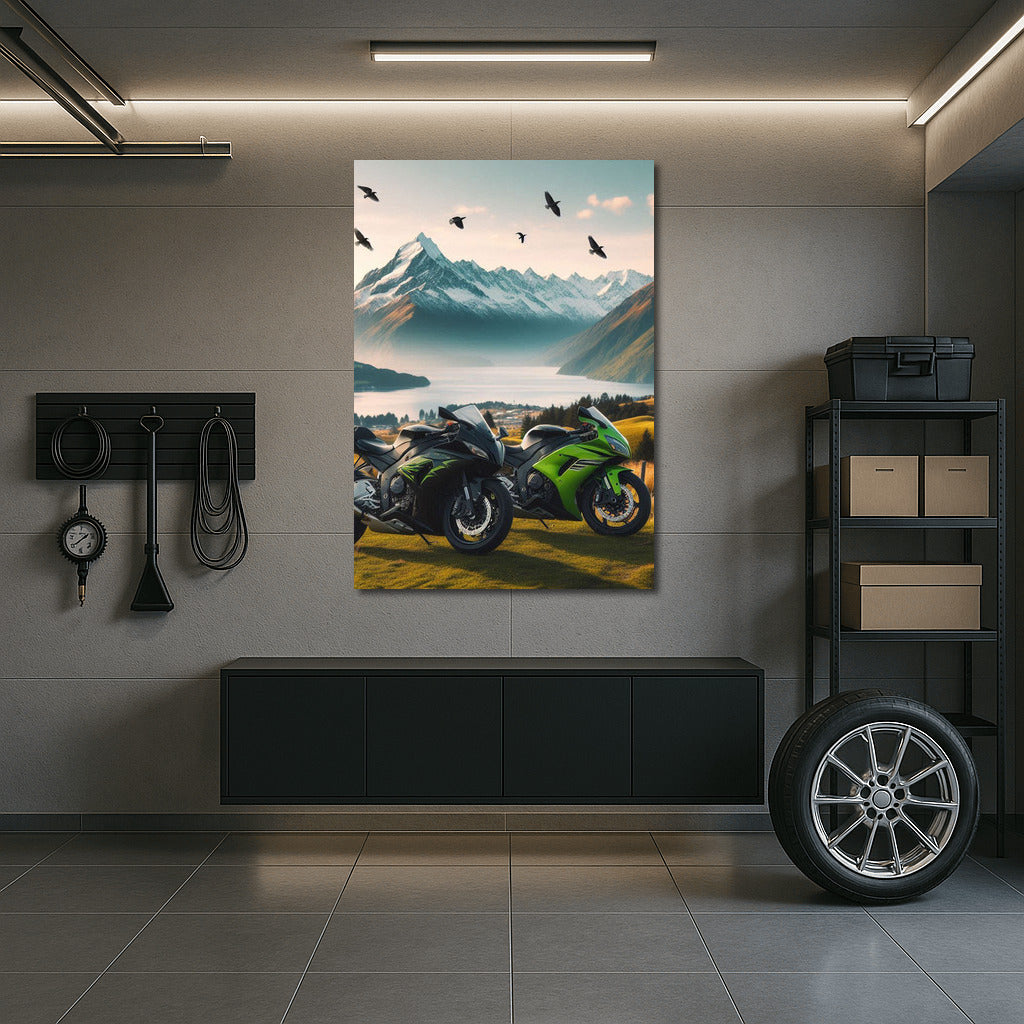 Speed and Freedom: Kawasaki Against the Mountains