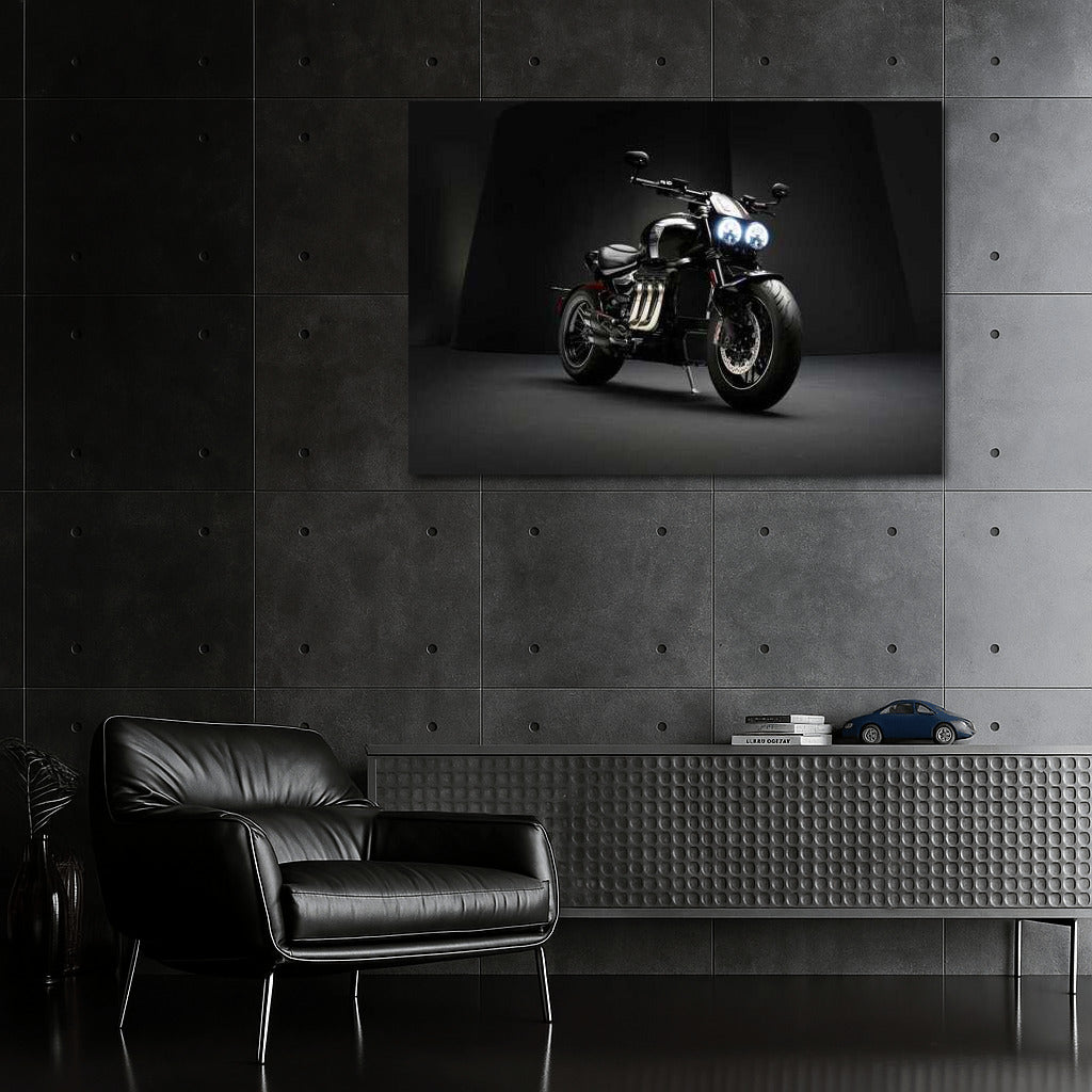 Triumph Rocket: The Embodiment of Speed and Design on Your Wall