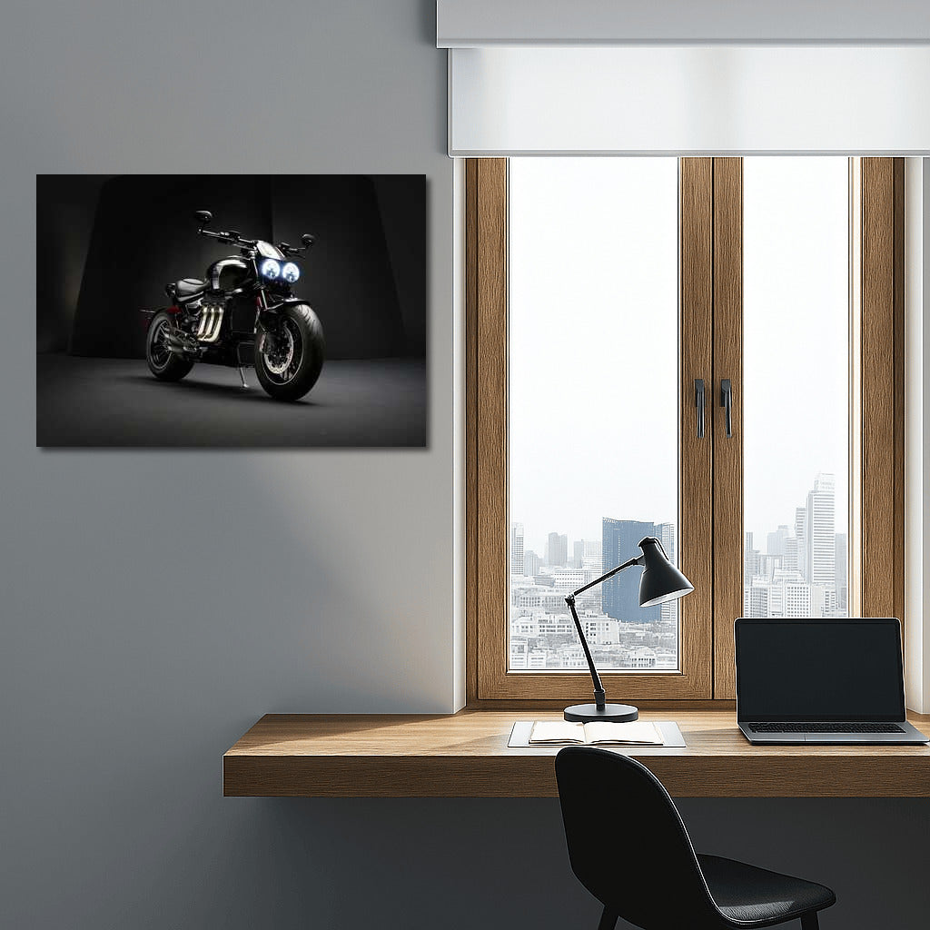 Triumph Rocket: The Embodiment of Speed and Design on Your Wall