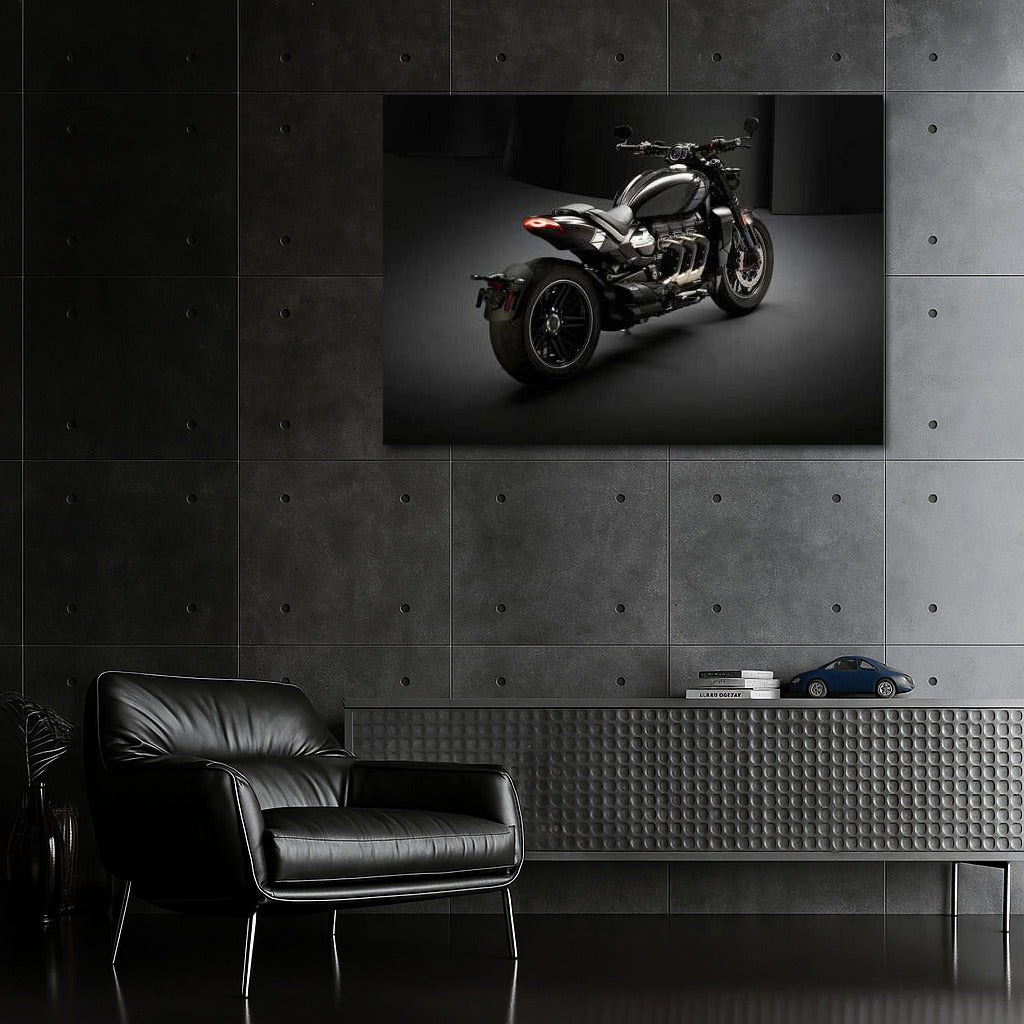 Triumph Rocket 3: Speed Vortex in Black and Gray Light