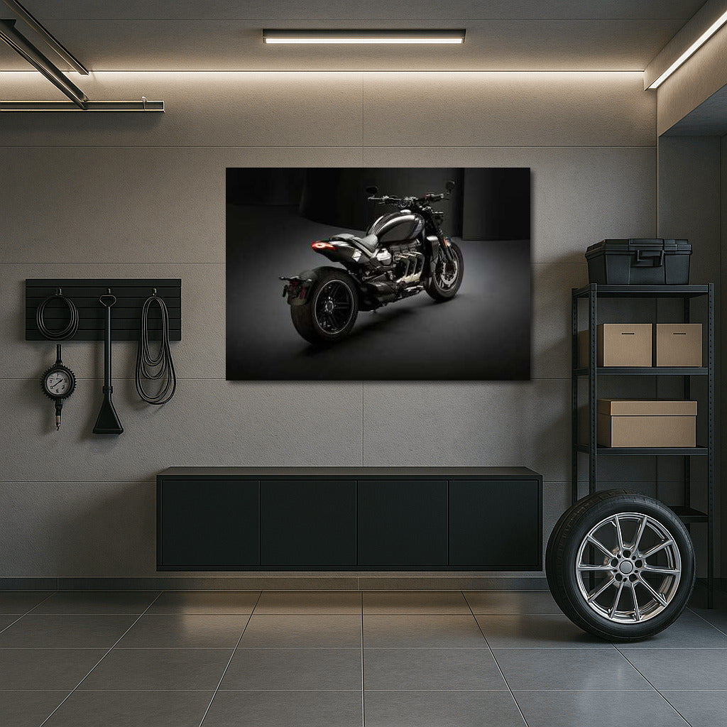 Triumph Rocket 3: Speed Vortex in Black and Gray Light